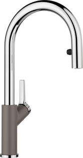 Baterie bucătărie Blanco CARENA-S Vario – gri vulcan/crom HD