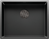 Chiuvetă bucătărie inox Blanco CLARON 500-U Dark Steel 540 × 440 mm