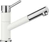 Baterie bucătărie Blanco KANO-S Silgranit-look - alb/crom HD