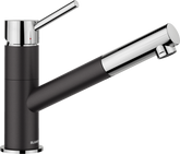 Baterie bucătărie Blanco KANO-S Silgranit-look - negru/crom HD