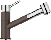 Baterie bucătărie Blanco KANO-S VARIO Silgranit Look - cafea/crom HD