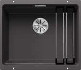 Chiuvetă bucătărie Silgranit Blanco ETAGON 500-U gri piatră 530×460 mm