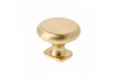 Buton mobilă LORENA 33x26 mm, brushed gold