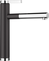 Baterie bucătărie Blanco LINEE-S Silgranit-look - negru/crom HD