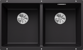 Chiuvetă bucătărie Silgranit Blanco SUBLINE 350/350-U negru 755×460 mm