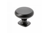 Buton mobilă LORENA 33x26 mm, negru mat