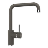 Baterie bucătărie Schock Fonos Cristalite Asphalt, aspect granit, cartuș ceramic, gri asfalt