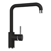 Baterie bucătărie Schock Fonos Cristalite Nero, aspect granit, cartuș ceramic, negru