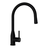 Baterie bucătărie Schock Kavus Cristadur Puro cu cap extractibil, aspect granit, cartuș ceramic, negru intens