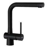 Baterie bucătărie Schock Laios Cristadur Puro, aspect granit, cartuș ceramic, negru intens