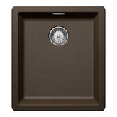 Chiuvetă bucătărie granit compozit Schock Greenwich N-100S Bronze 406x456 mm, montaj pe/sub blat, maro bronz