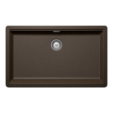 Chiuvetă bucătărie granit compozit Schock Greenwich N-100XL Bronze 750x456 mm, montaj pe/sub blat, maro bronz