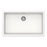 Chiuvetă bucătărie granit compozit Schock Greenwich N-100XL Polaris 750x456 mm, montaj pe/sub blat, alb polar