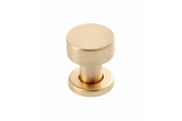 Buton mobilă RING 26x31 mm, brushed gold
