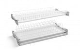 Scurgător (picurător) vase BASIC 900 mm, două rafturi, alb