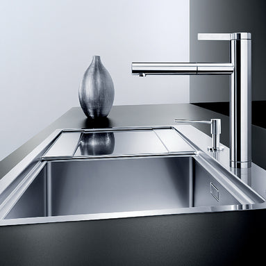 Baterie bucătărie Blanco LINEE-S Silgranit-look - gri vulcan/crom HD