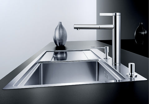 Baterie bucătărie Blanco LINEE-S Silgranit-look - alb/crom HD