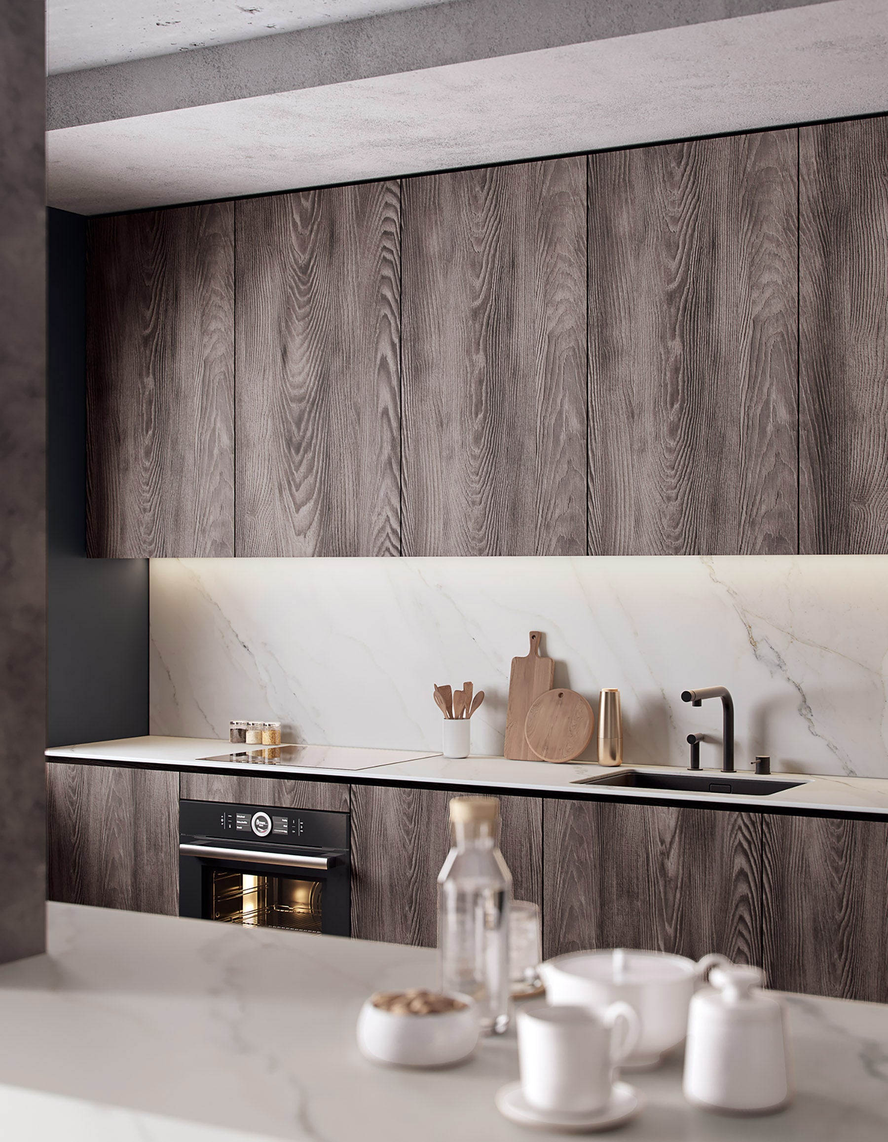 Placă decorativă SPC – K551 Calacatta Olympus