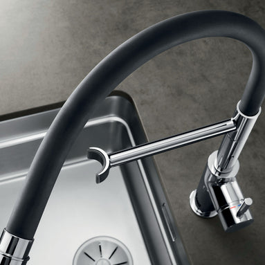 Baterie bucătărie Blanco CATRIS-S FLEXO – satin dark steel HD