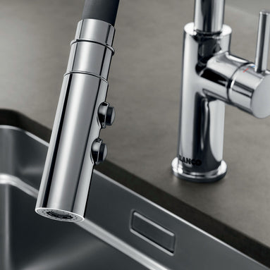 Baterie bucătărie Blanco CATRIS-S FLEXO – satin dark steel HD