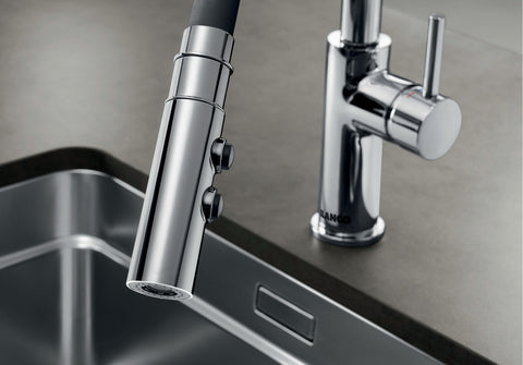 Baterie bucătărie Blanco CATRIS-S FLEXO – satin dark steel HD
