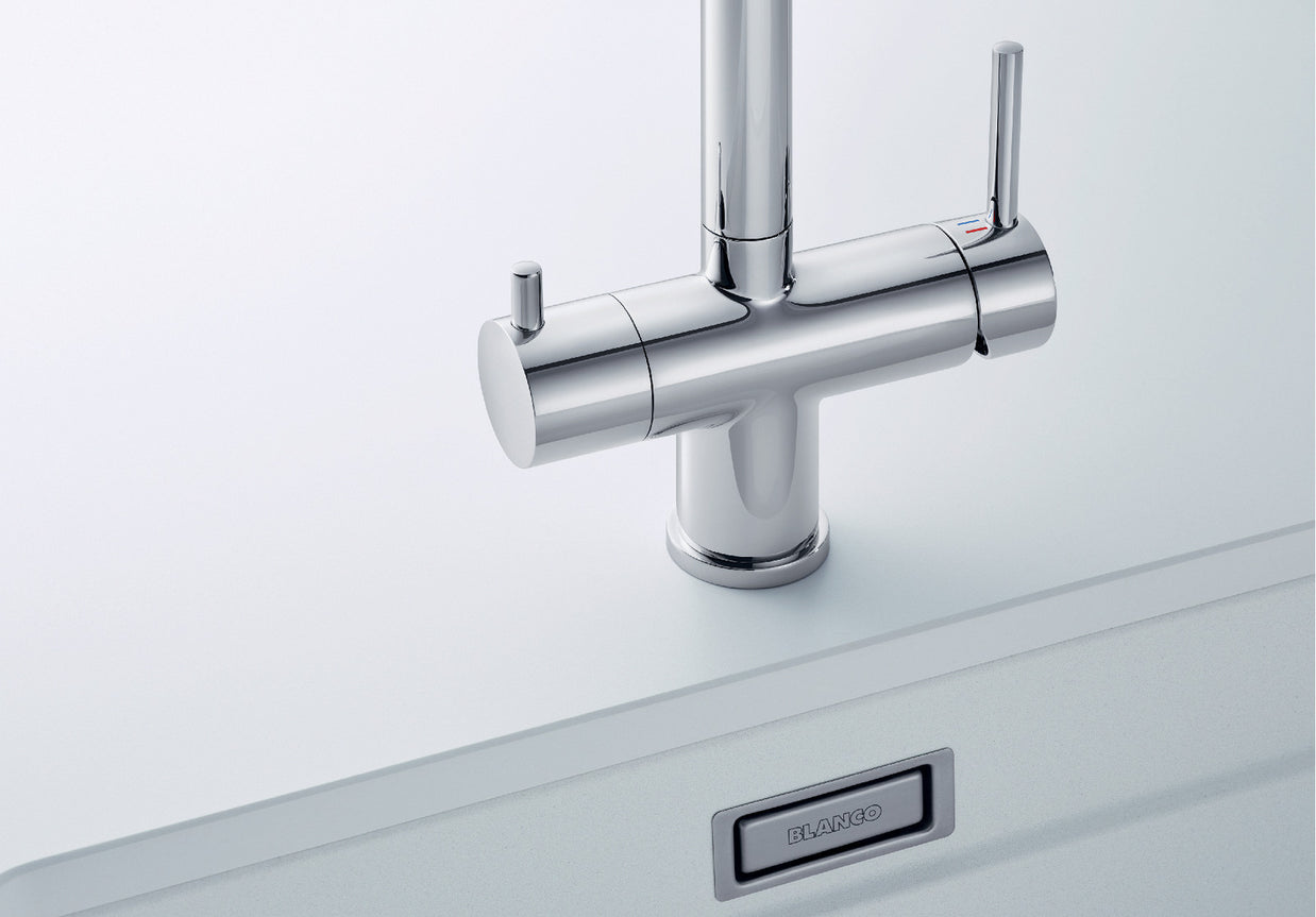 Baterie bucătărie Blanco FONTAS-S II Filter – alb/crom HD