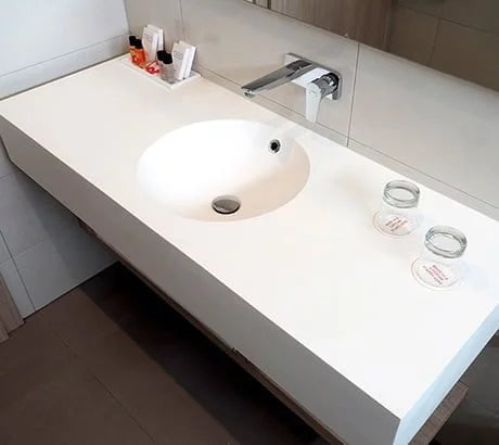 META-UN – lavoar încastrabil în blat din compozit acrilic