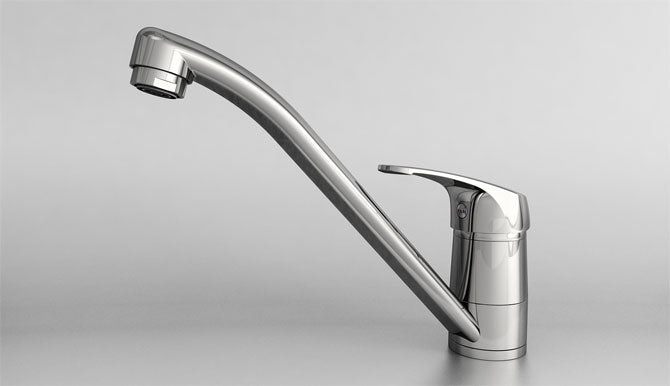 08905 BATERIE MONOCOMANDĂ VERTICALĂ PENTRU BUCĂTĂRIE - crom