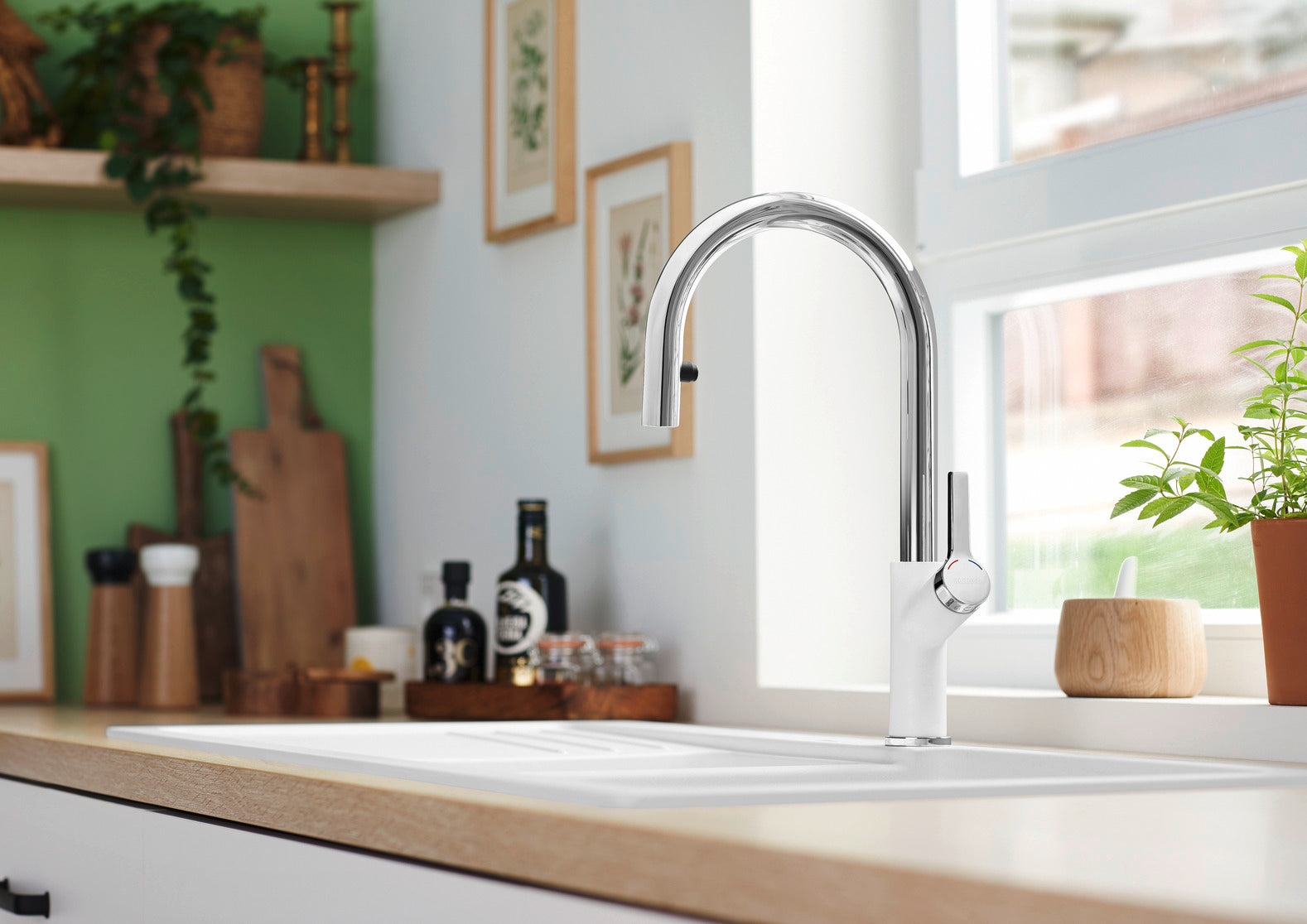 Baterie bucătărie Blanco CARENA-S Vario – antracit/crom HD