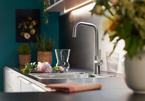 Baterie bucătărie Blanco JANDORA – inox masiv perlat HD