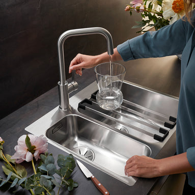 Baterie bucătărie Blanco JANDORA – inox masiv perlat HD