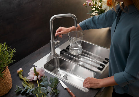 Baterie bucătărie Blanco JANDORA – inox masiv perlat HD