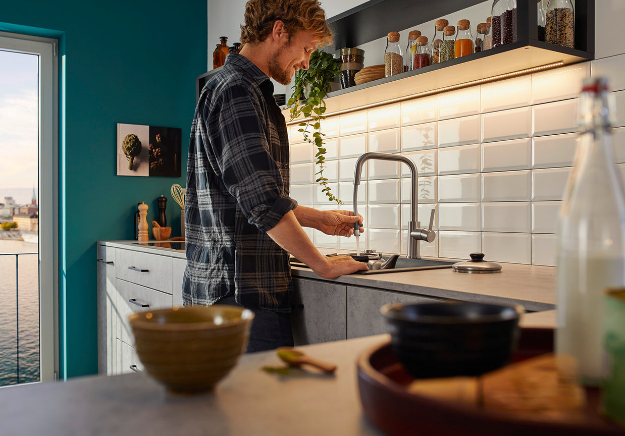 Baterie bucătărie Blanco JANDORA-S – inox masiv perlat HD