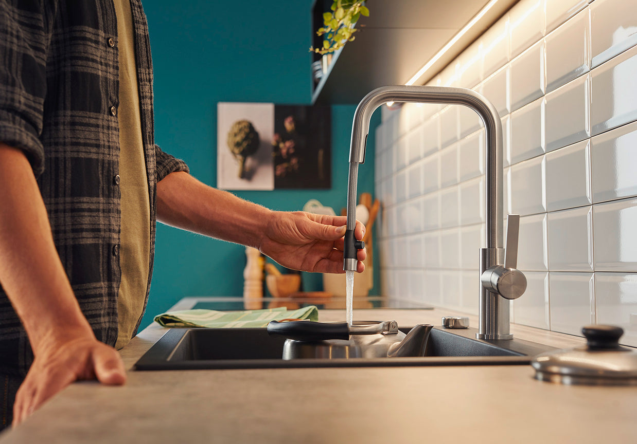 Baterie bucătărie Blanco JANDORA-S – inox masiv perlat HD