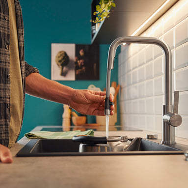 Baterie bucătărie Blanco JANDORA-S – inox masiv perlat HD