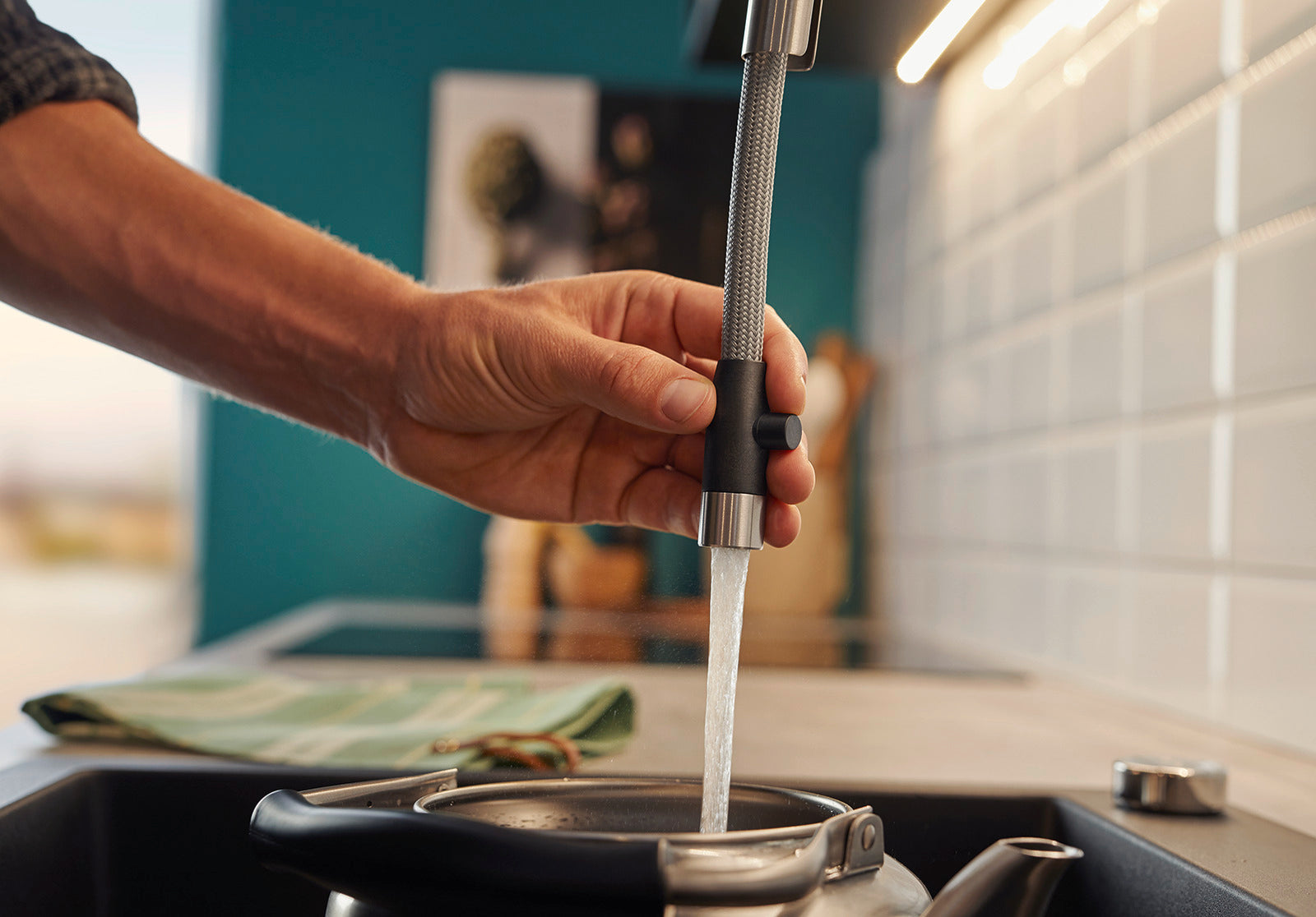 Baterie bucătărie Blanco JANDORA-S – inox masiv perlat HD