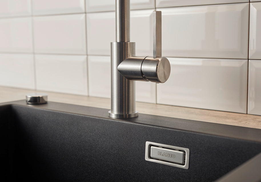 Baterie bucătărie Blanco JANDORA – inox masiv perlat HD