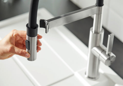Baterie bucătărie Blanco SONEA-S FLEXO – inox masiv perlat HD