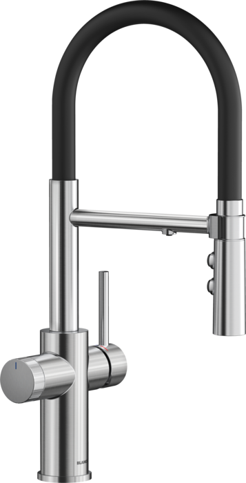 Baterie bucătărie Blanco CATRIS-S FLEXO Filter – PVD steel HD