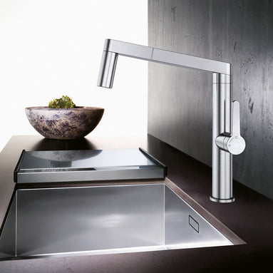 Chiuvetă bucătărie inox Blanco ZEROX 500-U Satin 540 × 440 mm