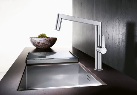 Chiuvetă bucătărie inox Blanco ZEROX 500-U Satin 540 × 440 mm