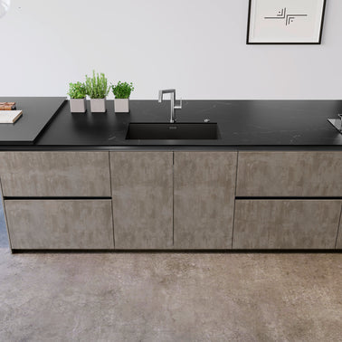 Chiuvetă bucătărie inox Blanco ZEROX 700-U Dark Steel 740 × 440 mm