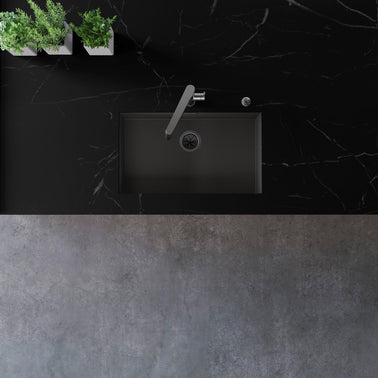 Chiuvetă bucătărie inox Blanco ZEROX 700-U Dark Steel 740 × 440 mm