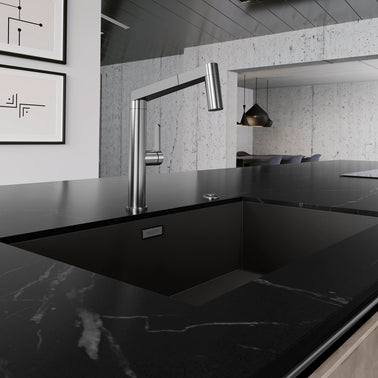 Chiuvetă bucătărie inox Blanco ZEROX 700-U Dark Steel 740 × 440 mm