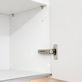 Mobilier de bucătărie NORVINIA, cu fronturi din MDF termoformat, blat termorezistent EGGER și mânere tip profil GOLA