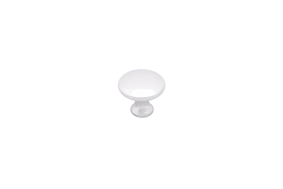 Buton mobilier Tulip Evan – crom lucios, rotund (zamac)