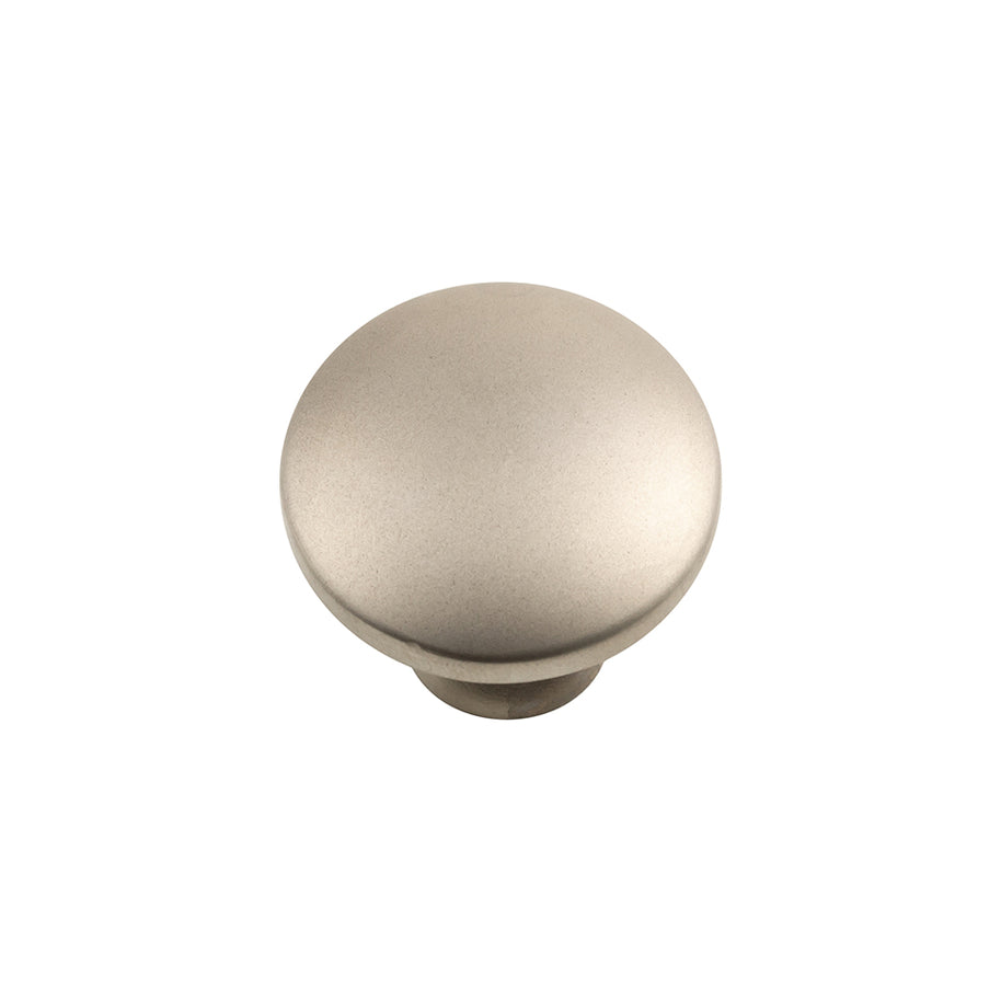 Buton mobilier Evan – nichel mat, rotund