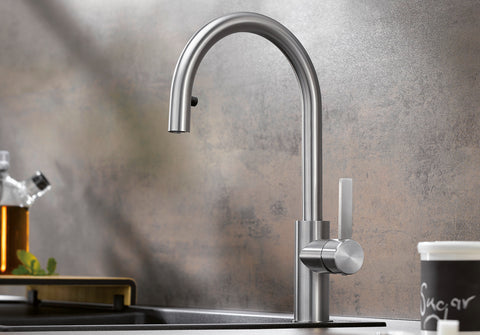 Baterie bucătărie Blanco CANDOR-S – inox masiv perlat HD