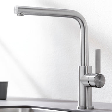 Baterie bucătărie Blanco LANORA – inox masiv perlat HD