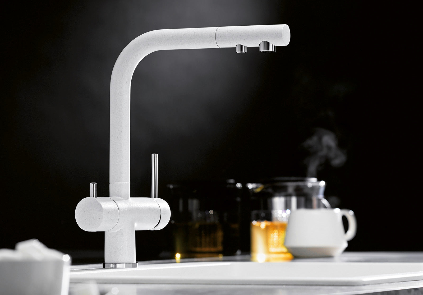 Baterie bucătărie Blanco FONTAS II Filter – antracit/crom HD